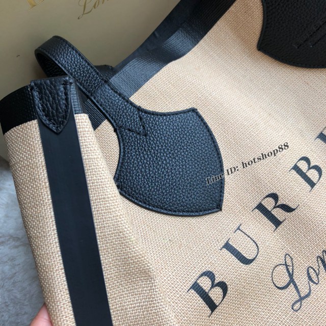 Burberry專櫃新款購物袋吉安特包女包 巴寶莉雙面兩用托特包購物袋 yxb1352